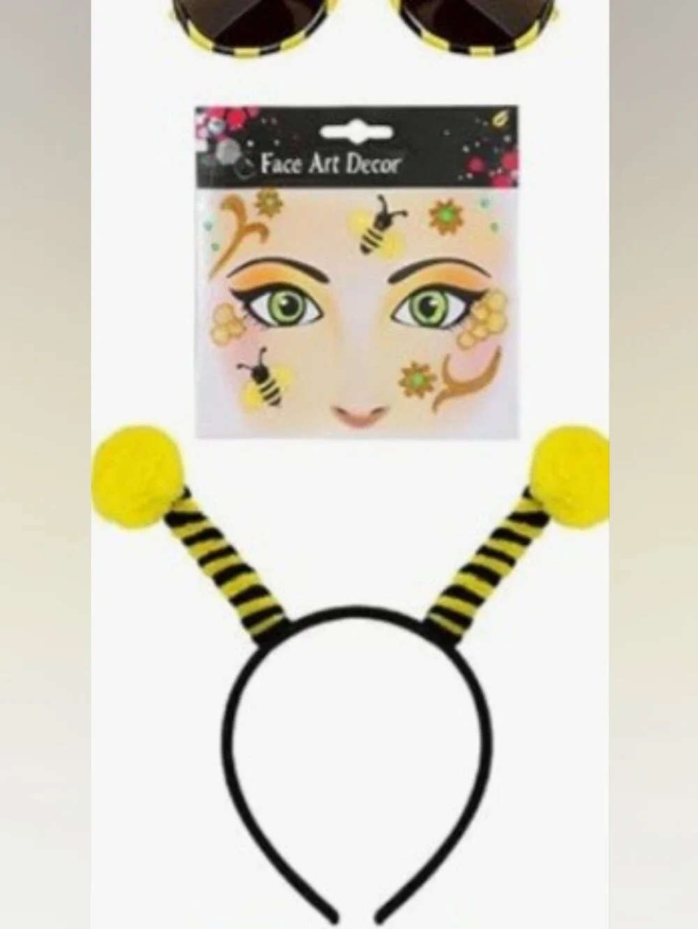 Classic Black & Yellow Bee Costume Set - Includes Wings, Tutu, Accessories
